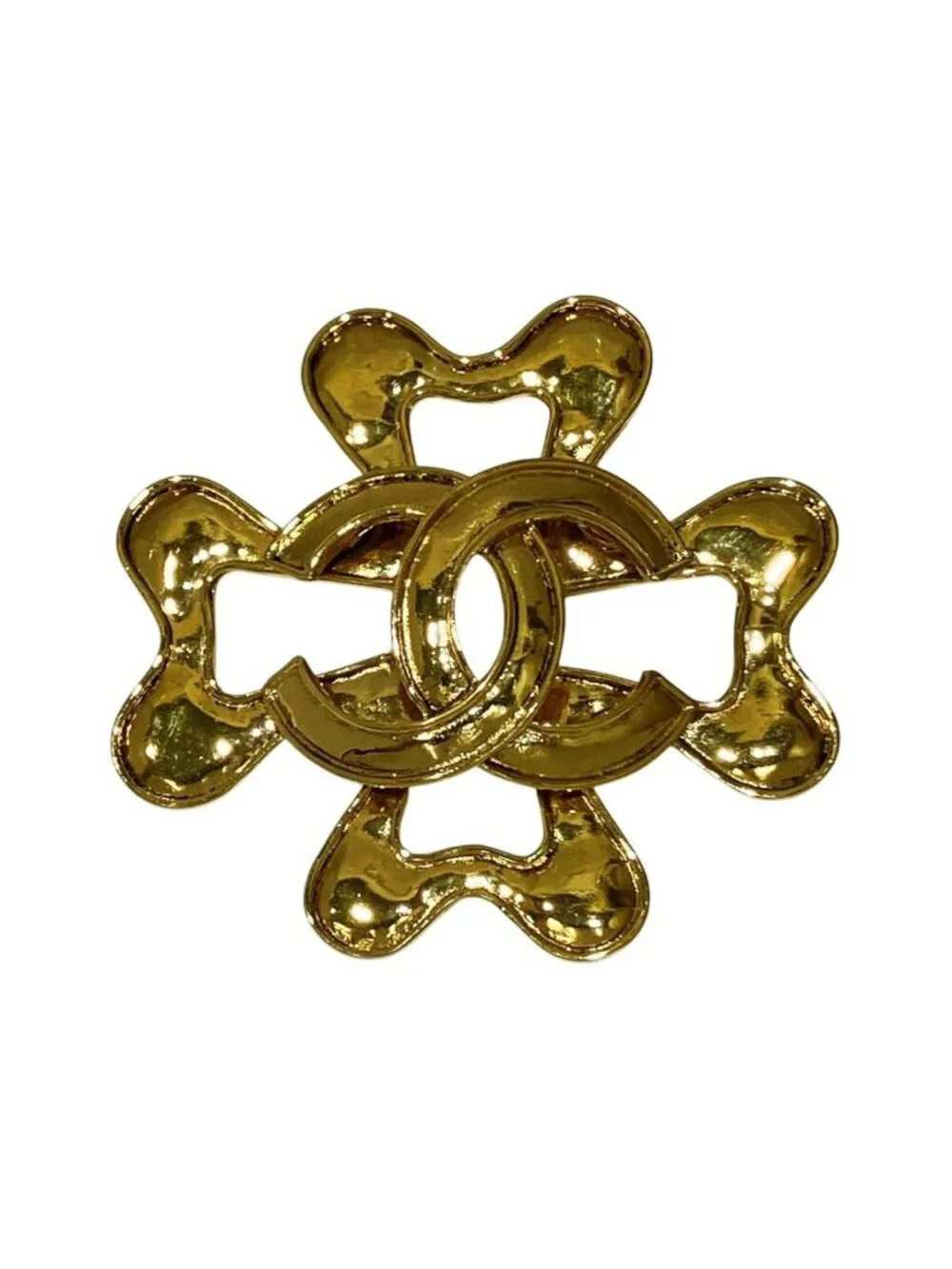 Chanel CC Logo Brooch Alloy